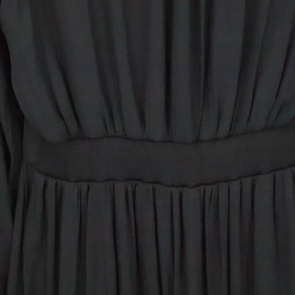 Banana Republic Long Sleeve Tiered Midi Dress Womens Minimalist Size M Tall - Picture 6 of 12